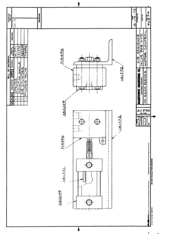 Manitowoc 4600 Crane Parts Manual 460069 2005-2