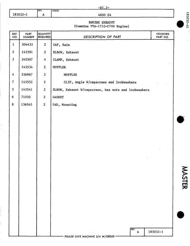 Manitowoc 4600 Crane Parts Manual 460069 2005-3