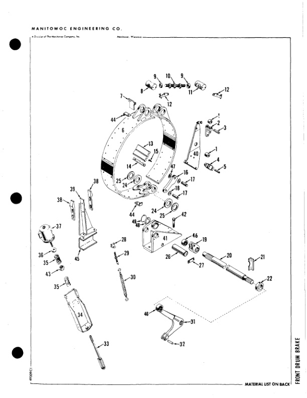 Manitowoc 4600 Crane Parts Manual 46261 2004-2