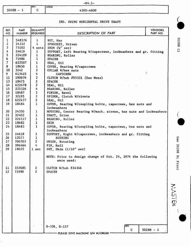 Manitowoc 4600 Crane Parts Manual 46334 2004-2