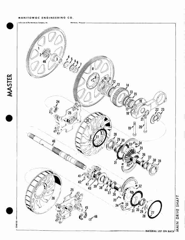 Manitowoc 4600 Crane Parts Manual 46431 2011-2