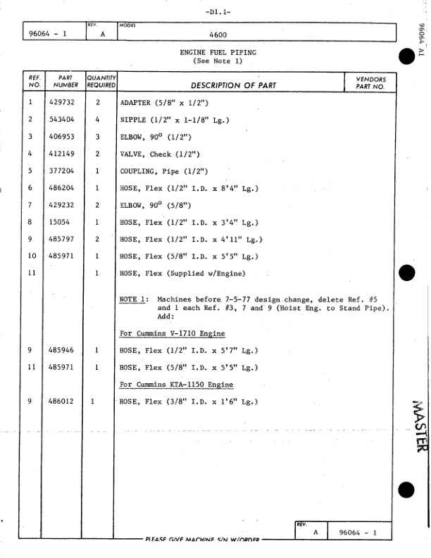 Manitowoc 4600 Crane Parts Manual 46509 2003-3