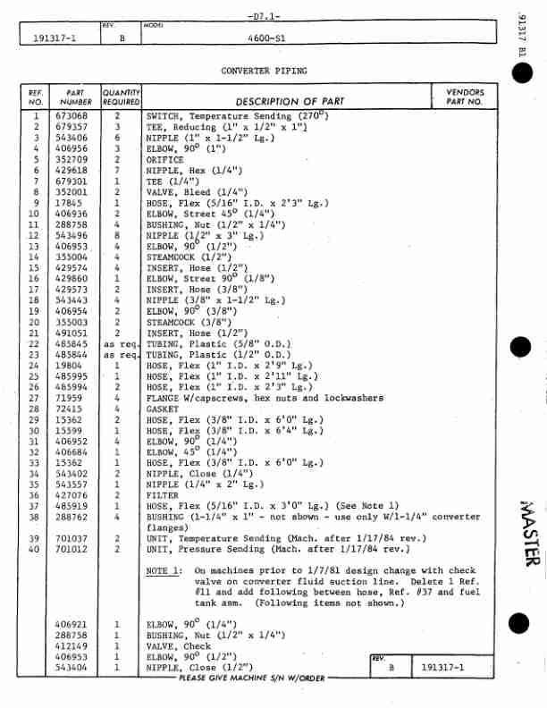 Manitowoc 4600 Crane Parts Manual 46543 2004-3