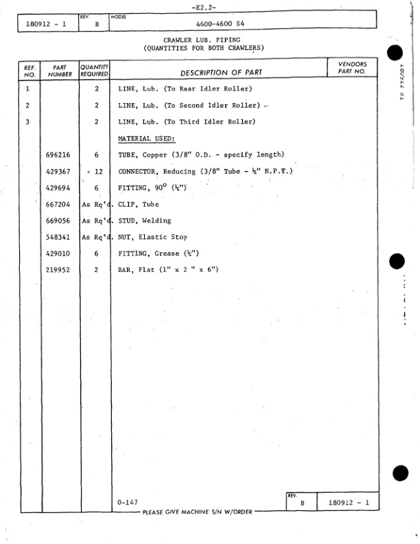 Manitowoc 4600 Crane Parts Manual 46559 2003-3