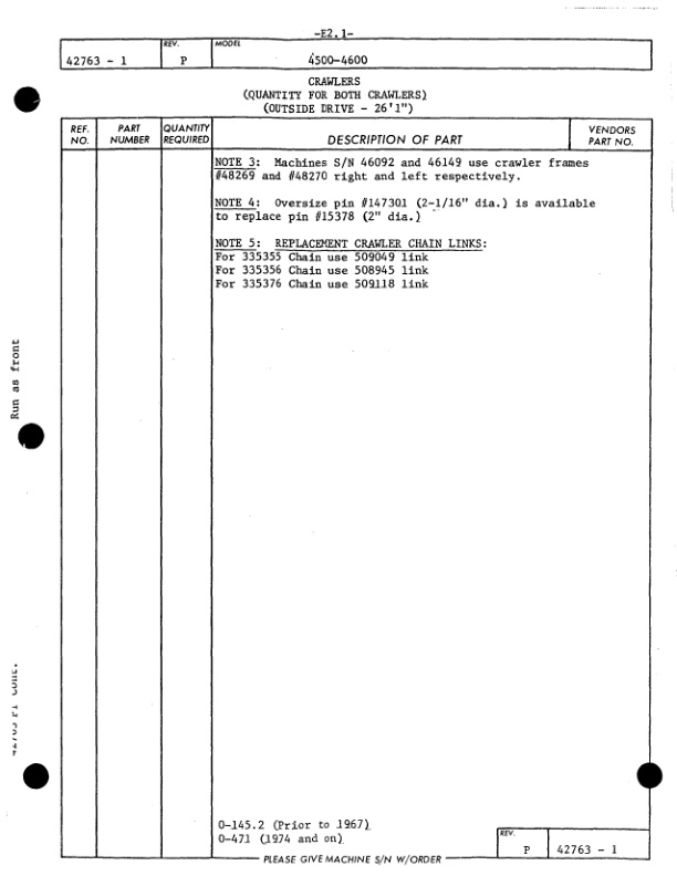 Manitowoc 4600 Crane Parts Manual 46567 2011-3