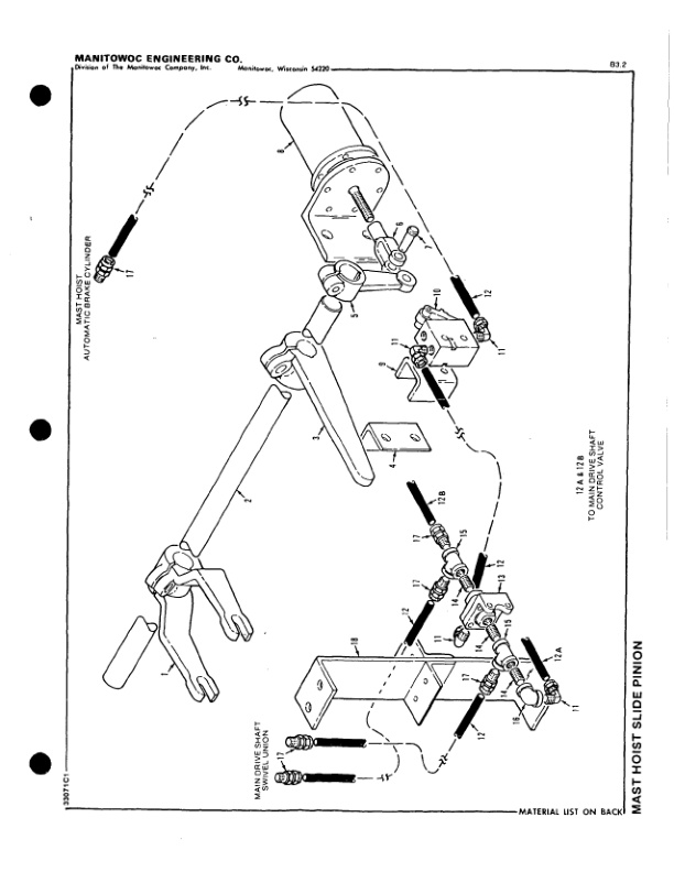 Manitowoc 4600 Crane Parts Manual 46575 203-2