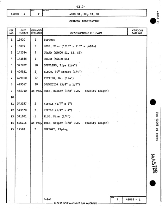 Manitowoc 4600 Crane Parts Manual 46575 203-3