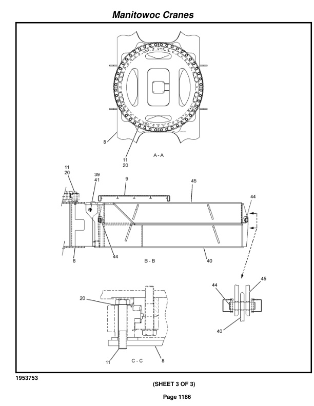 Manitowoc 999 Crane Parts Manual 9991369 2015-3