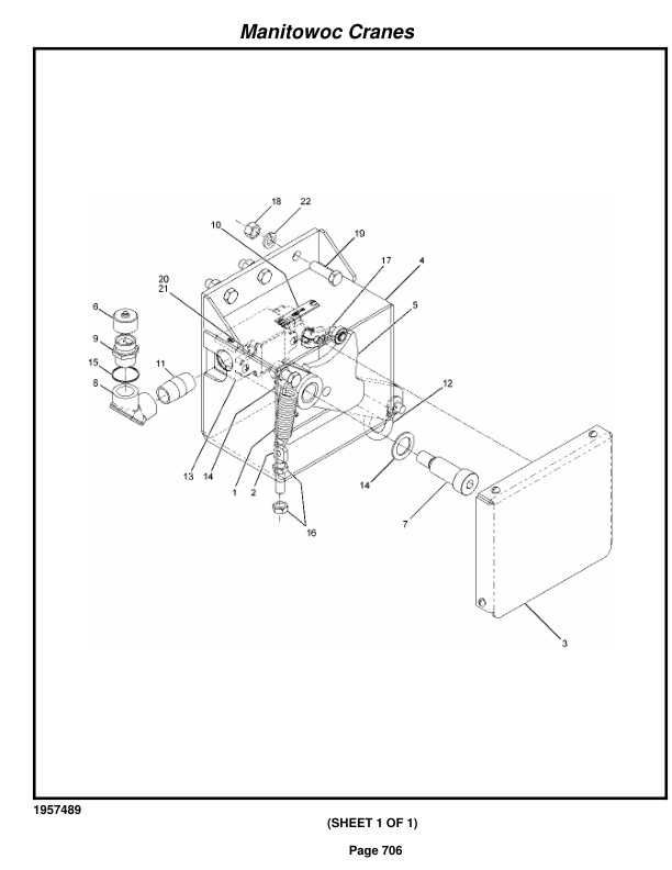 Manitowoc 999 Crane Parts Manual 9991370 2018-3