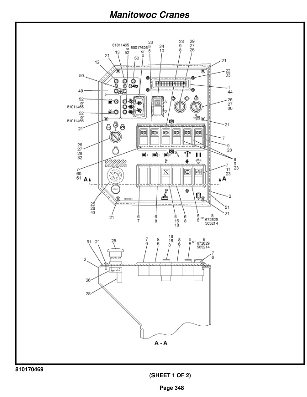 Manitowoc 999 Crane Parts Manual 9991373 2018-2