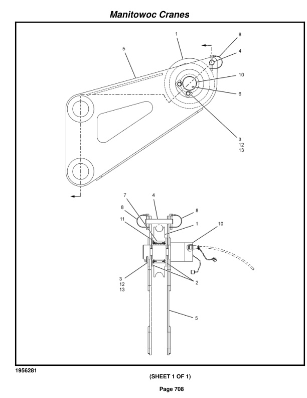 Manitowoc 999 Crane Parts Manual 9991373 2018-3