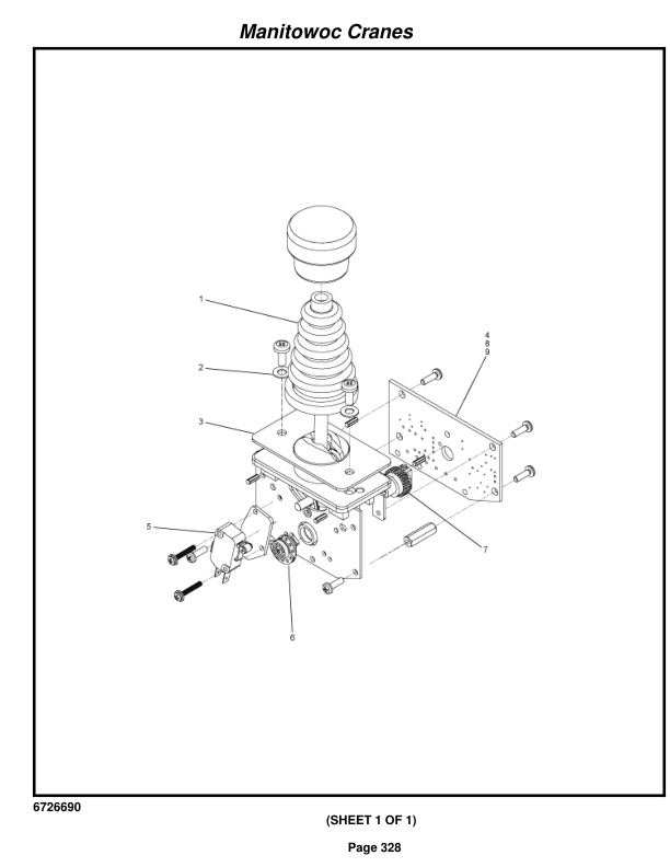 Manitowoc 999 Crane Parts Manual 9991374 2018-2