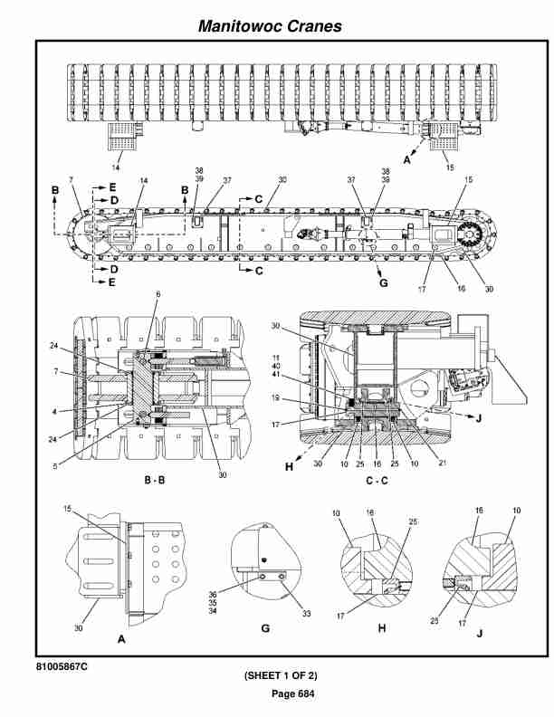 Manitowoc 999 Crane Parts Manual 9991402 2020-3