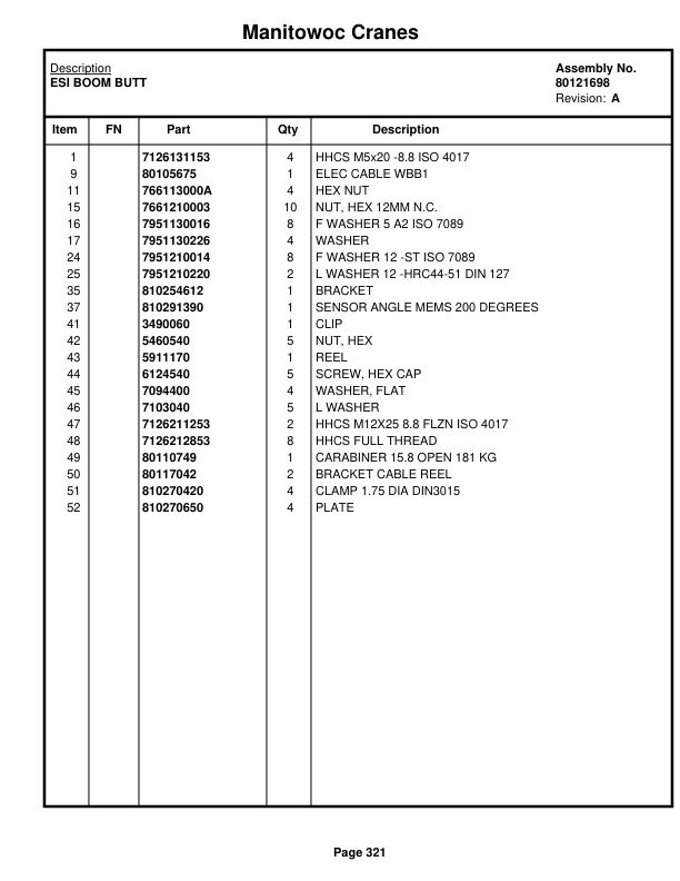 Manitowoc MLC100-1 Crane Parts Manual 91001023 2019-3