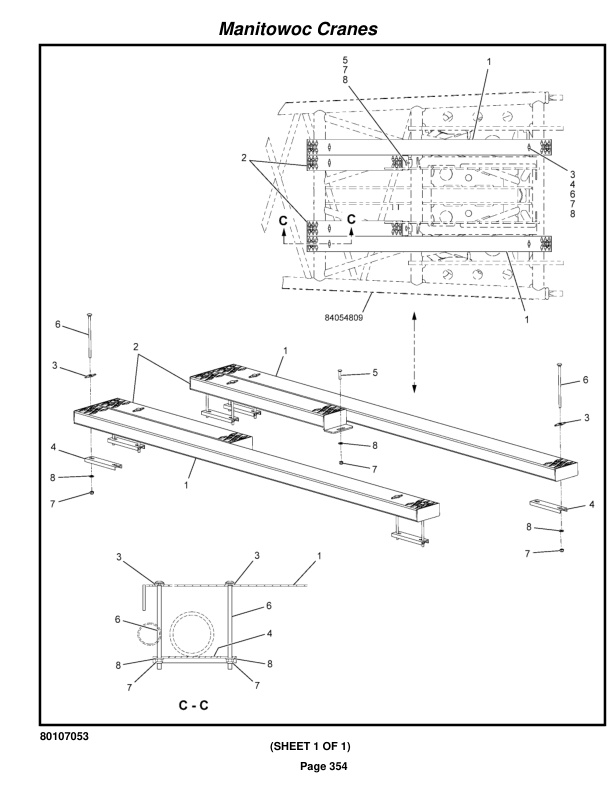 Manitowoc MLC100-1 Crane Parts Manual 91001035 2020-3