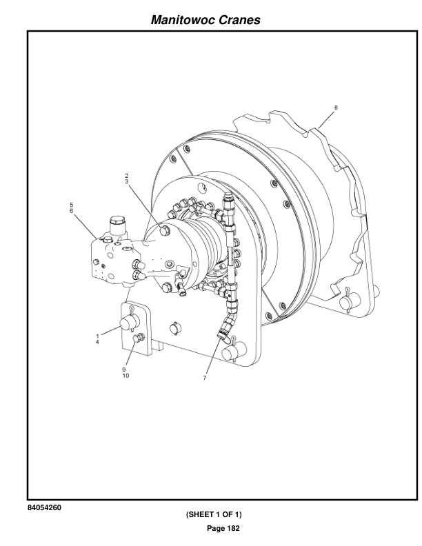 Manitowoc MLC100-1 Crane Parts Manual 91001042 2021-2