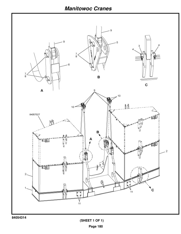 Manitowoc MLC100-1 Crane Parts Manual 91001056 2021-2