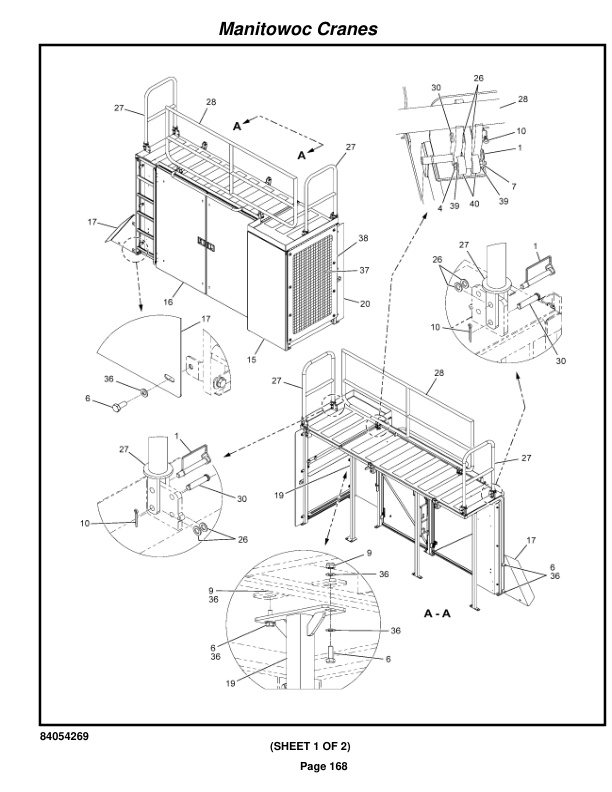 Manitowoc MLC100-1 Crane Parts Manual 91001089 2023-2