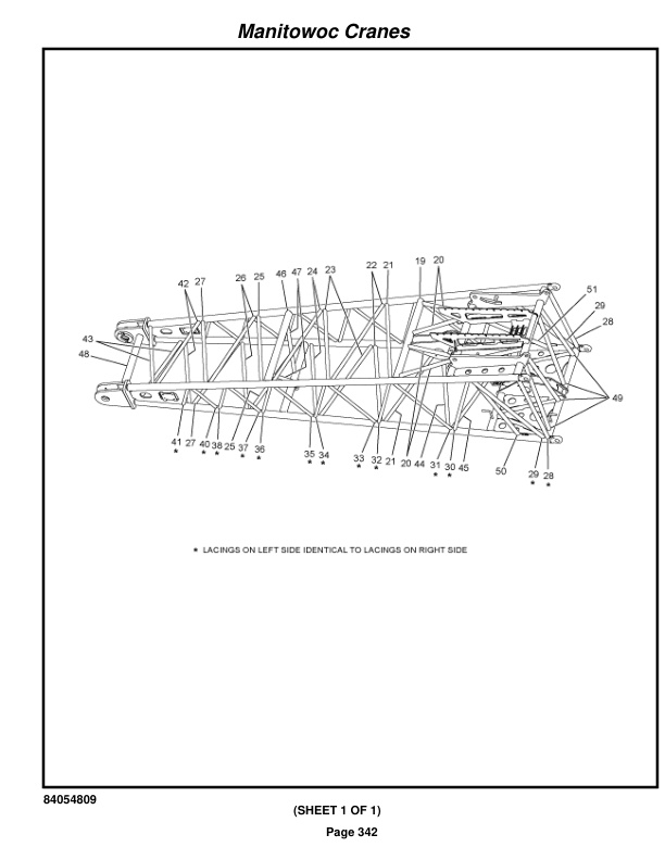 Manitowoc MLC100-1 Crane Parts Manual 91001089 2023-3