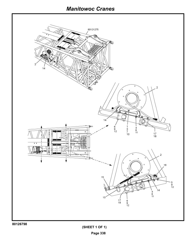 Manitowoc MLC150-1 Crane Parts Manual 91501022 2022-3