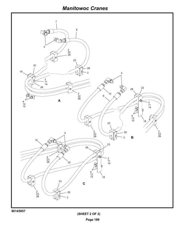 Manitowoc MLC150-1 Crane Parts Manual 91501028 2023-2