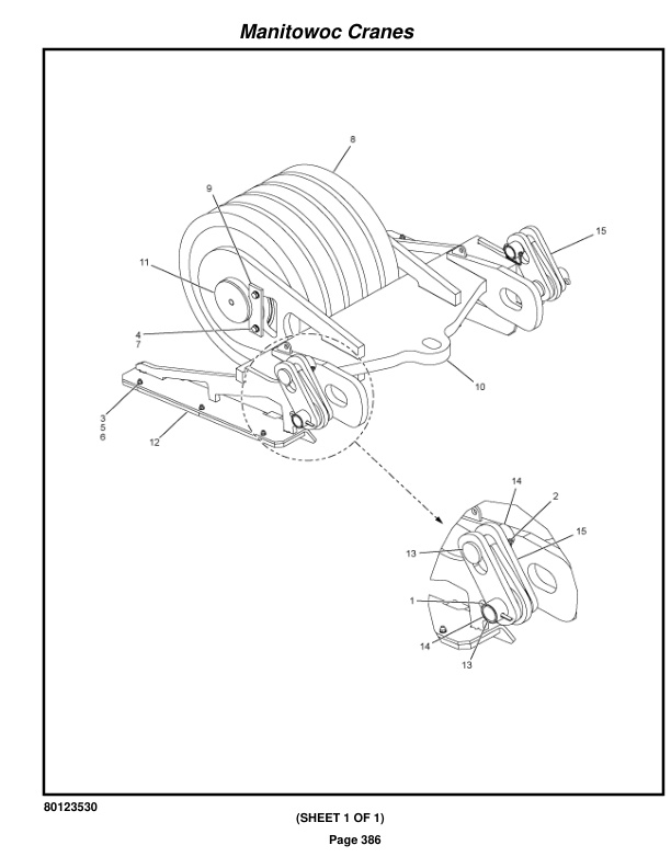 Manitowoc MLC150-1 Crane Parts Manual 91501032 2023-3