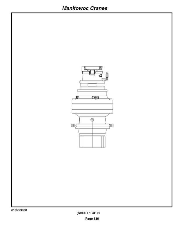 Manitowoc MLC165-1 Crane Parts Manual 91651113 2019-3