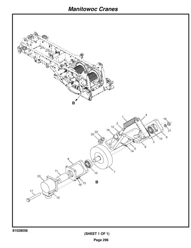 Manitowoc MLC165-1 Crane Parts Manual 91651125 2022-2