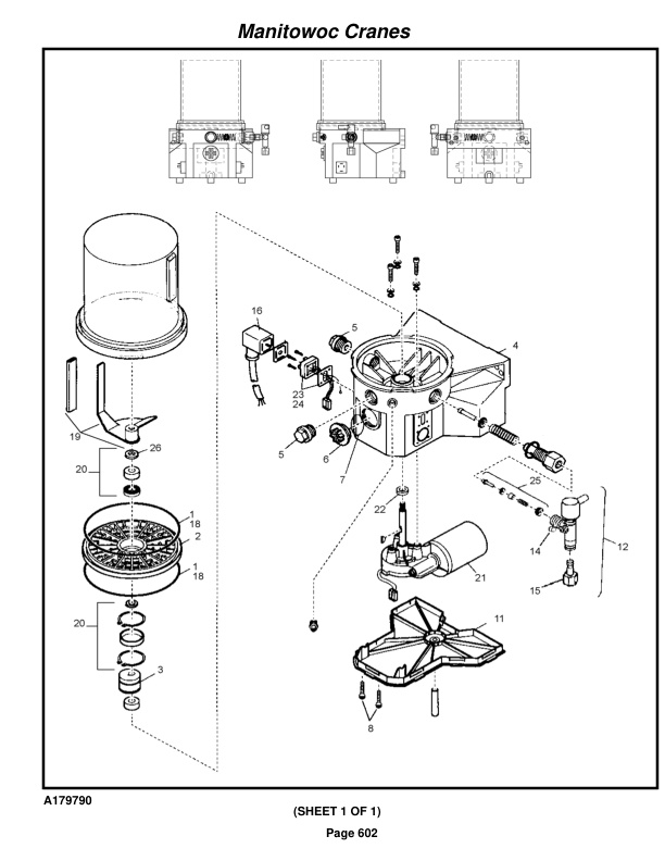 Manitowoc MLC165-1 Crane Parts Manual 91651125 2022-3