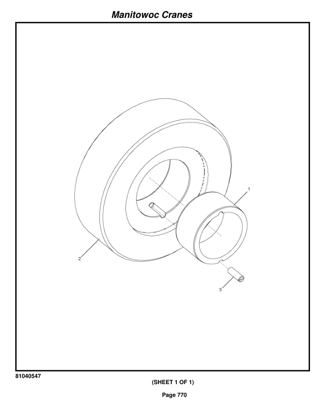 Manitowoc MLC300 Crane Parts Manual 3001066 2018-3