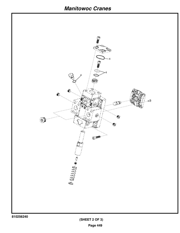 Manitowoc MLC300 Crane Parts Manual 3001076 2019-2