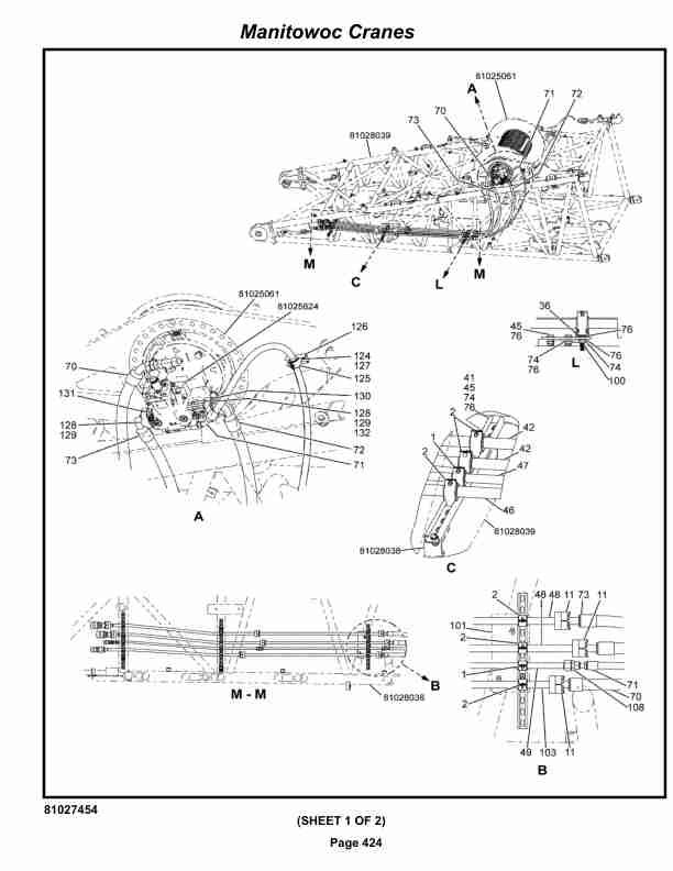 Manitowoc MLC300 Crane Parts Manual 3001087 2019-2