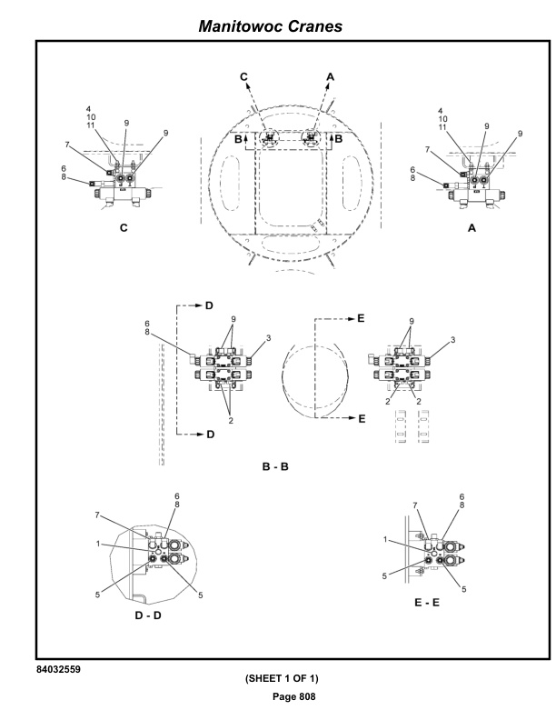 Manitowoc MLC300 Crane Parts Manual 3001123 2022-3