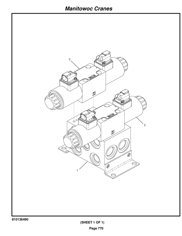 Manitowoc MLC300 Crane Parts Manual 3001125 2022-3