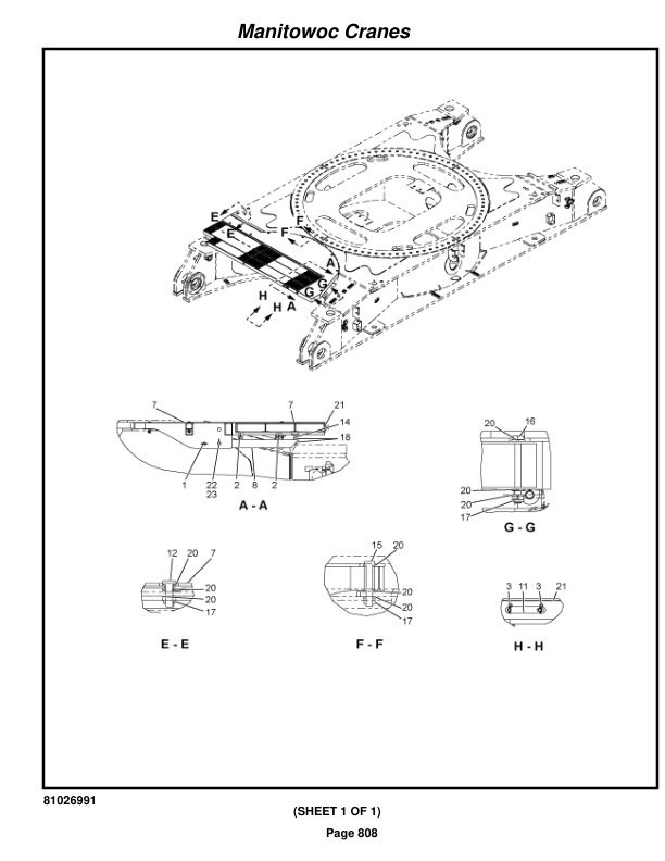 Manitowoc MLC300 Crane Parts Manual 3001140 2023-3