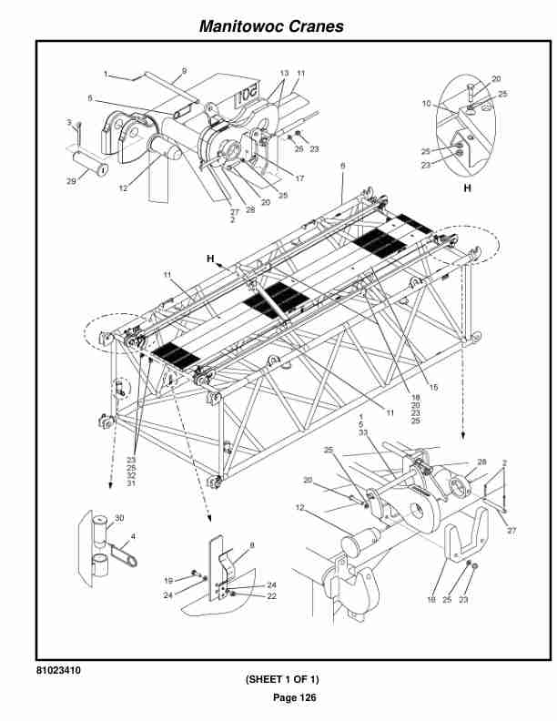 Manitowoc MLC300 LUFF Crane Parts Manual 3005035 2020-3