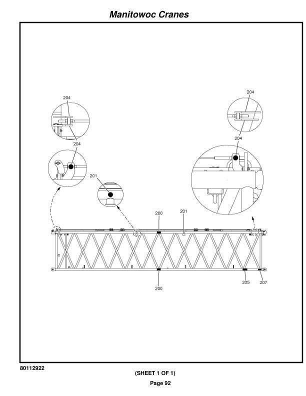 Manitowoc MLC300 LUFF Crane Parts Manual 3005036 2020-3