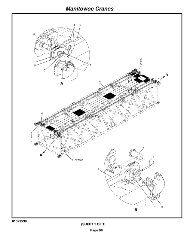 Manitowoc MLC300 LUFF Crane Parts Manual 3005039 2021-3