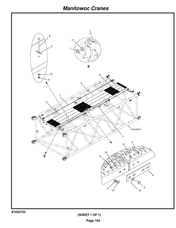 Manitowoc MLC300LJ Crane Parts Manual 3005043 2022-3