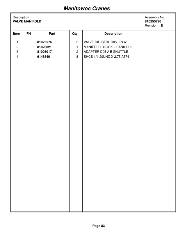 Manitowoc MLC300VPC-MAX Crane Parts Manual 3003029 2018-2