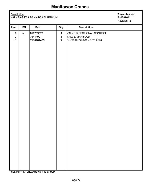 Manitowoc MLC300VPC-MAX Crane Parts Manual 3003038 2020-2