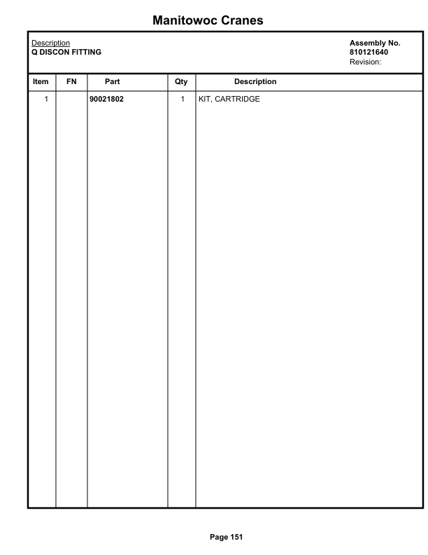 Manitowoc MLC300VPC-MAX Crane Parts Manual 3003064 2023-3