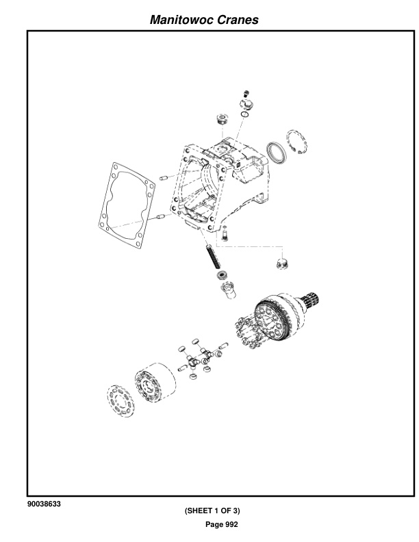 Manitowoc MLC650 Crane Parts Manual 6501033 2019-3
