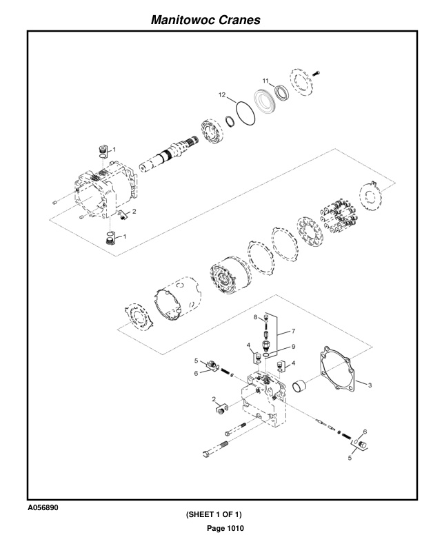 Manitowoc MLC650 Crane Parts Manual 6501039 2021-3