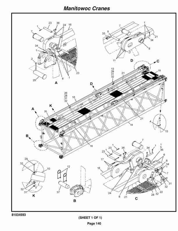 Manitowoc MLC650VPC-MAX Crane Parts Manual 6503025 2020-3