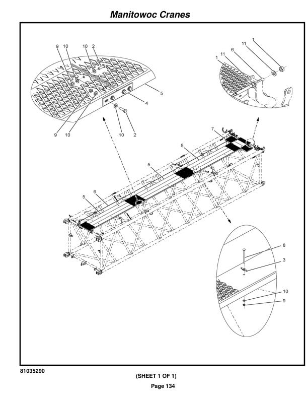 Manitowoc MLC650VPC-MAX Crane Parts Manual 6503035 2021-3