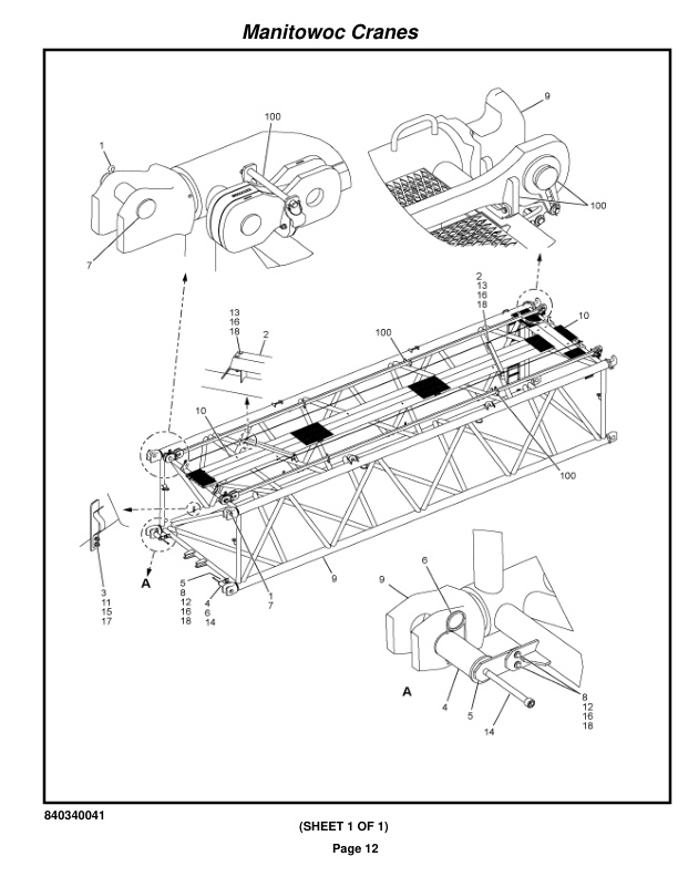 Manitowoc MLC650WB Crane Parts Manual 6507001 2020-2