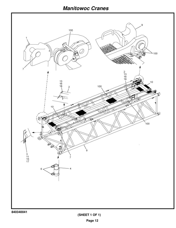 Manitowoc MLC650WB Crane Parts Manual 6507007 2020-2