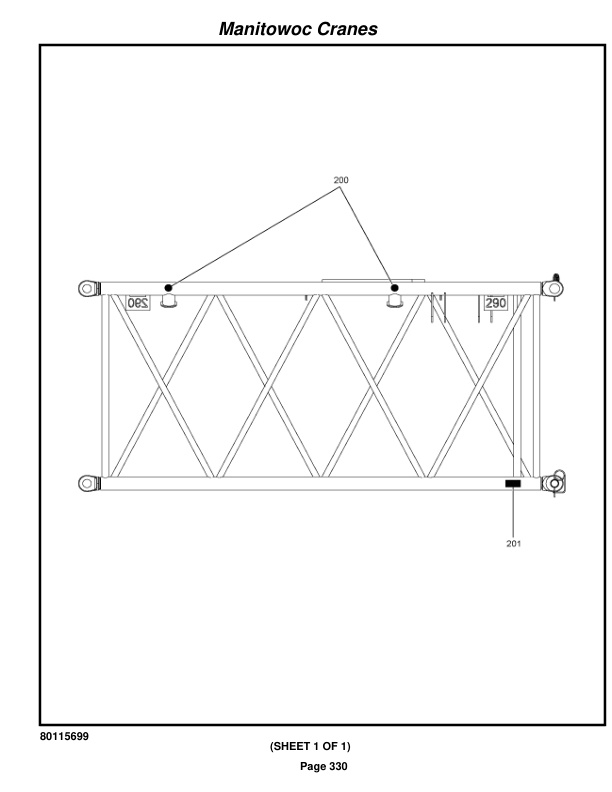 Manitowoc MLC90-1 Crane Parts Manual 91001031 2019-3