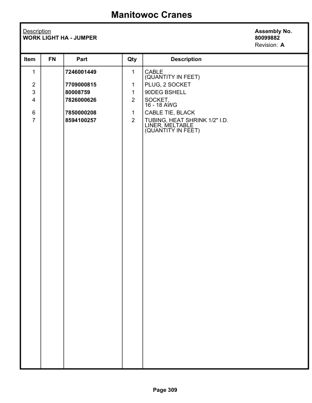 Grove GRT650 Crane Parts Manual 236463 2019-2